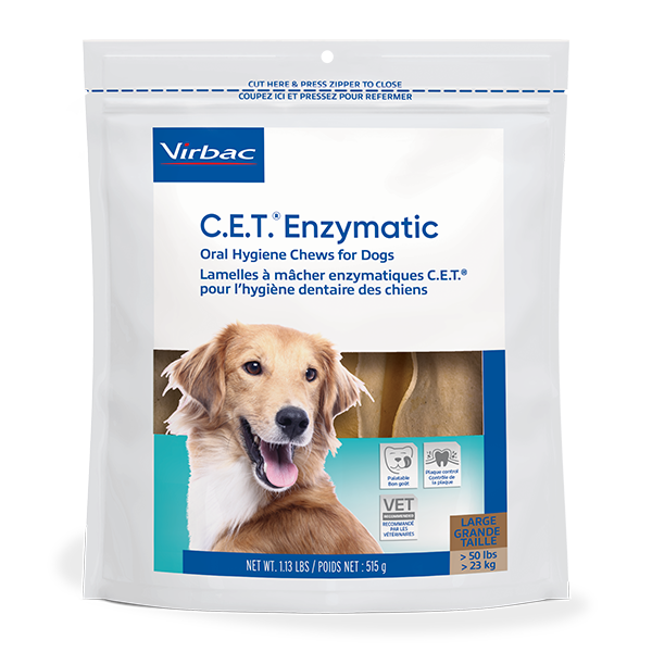 犬の歯の健康をサポートするおやつ C.E.T. Virbac Chews L C.E.T.® Enzymatic Oral Hygiene Chews for Dogs